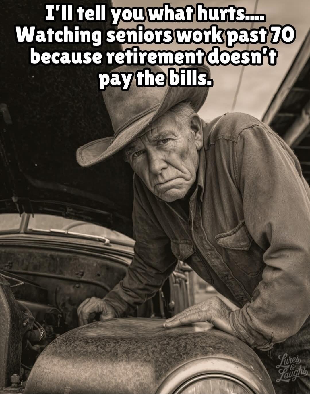 I'll tell you what hurts..... Watching seniors work past 70 because retirement doesn't pay the bills.