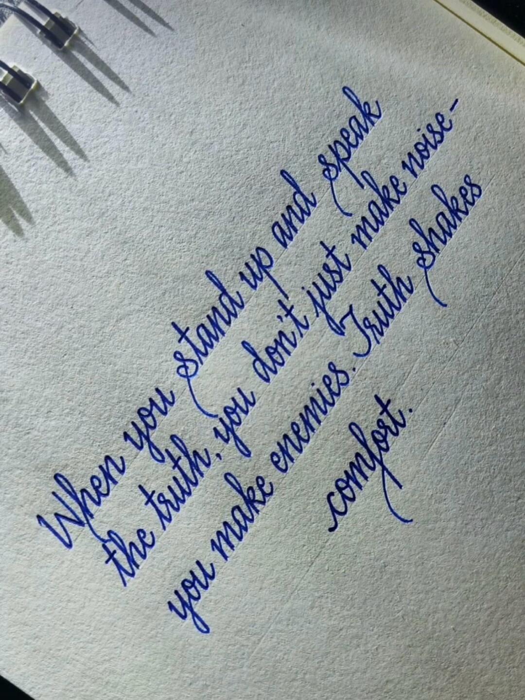 When you stand up and speak the truth, you don't just make noise - you make enemies. Truth is the ...