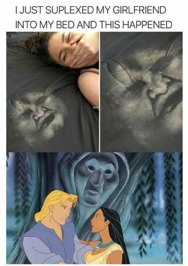 1 JUST SUPLEXED MY GIRLFRIEND INTO MY BED AND THIS HAPPENED