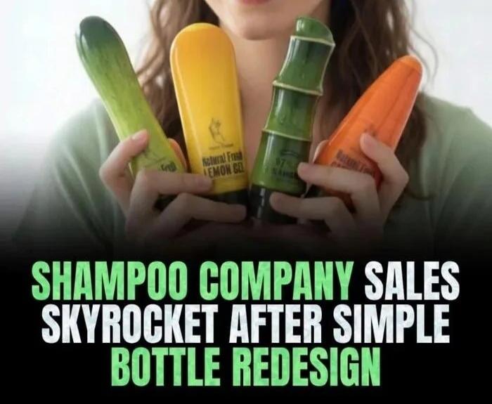 SHAMPOO COMPANY SALES SKYROCKET AFTER SIMPLE BOTTLE REDESIGN. Natural Fresh LEMON GEL. Natural Fresh. Fresh. 97% NATURAL.