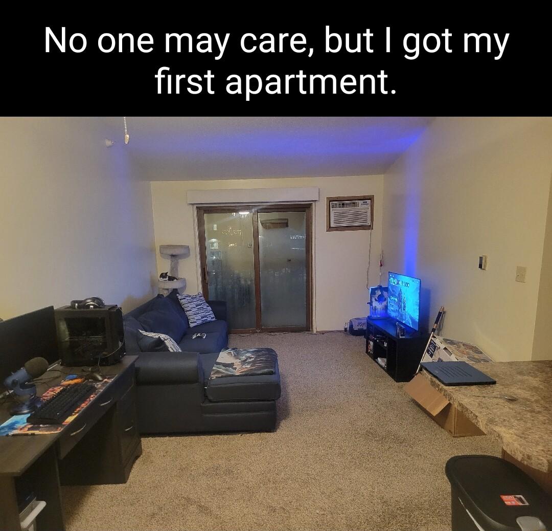 No one may care but go first apartment