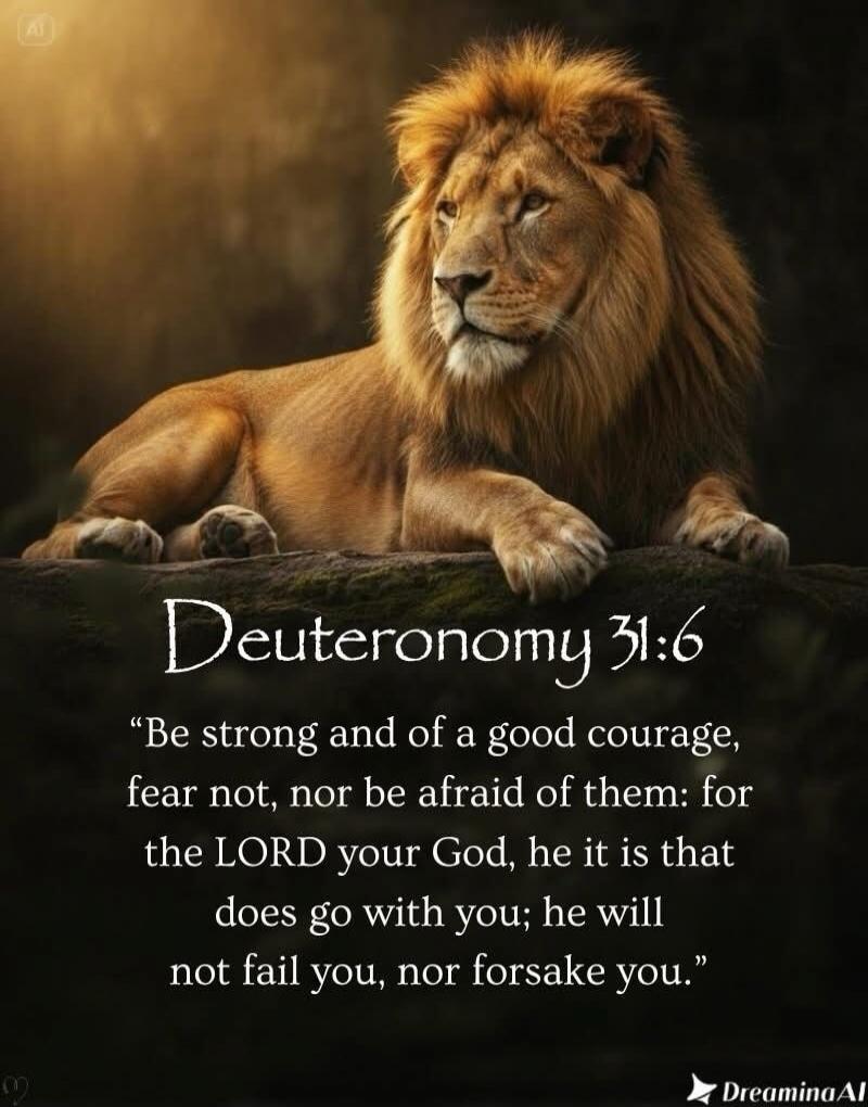Deuteronomy 31:6 