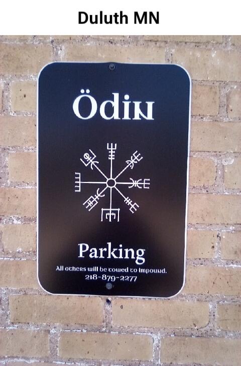 Duluth MN. Odin Parking. All others will be towed to Impound. 218-879-2277.