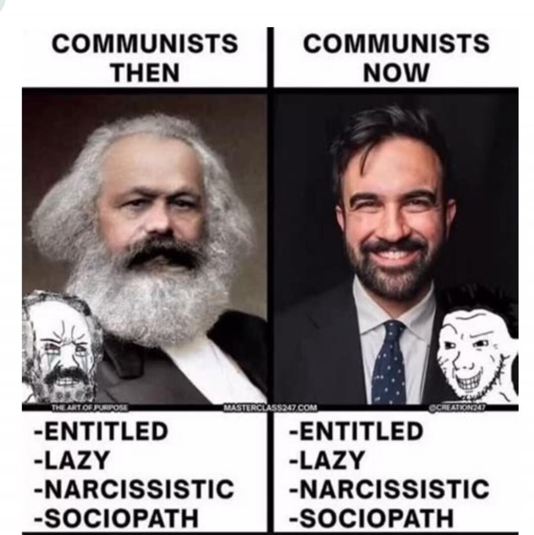 COMMUNISTS THEN COMMUNISTS NOW -ENTITLED -LAZY -NARCISSISTIC -SOCIOPATH