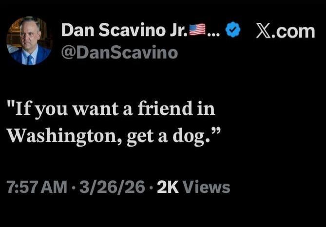 Dan Scavino Jr. posted on X.com: 