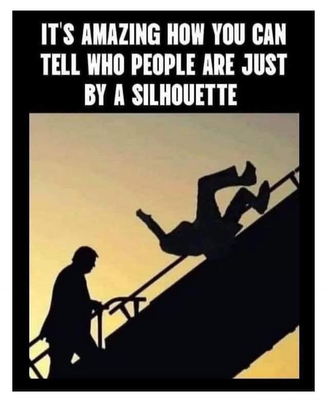 IT'S AMAZING HOW YOU CAN TELL WHO PEOPLE ARE JUST BY A SILHOUETTE