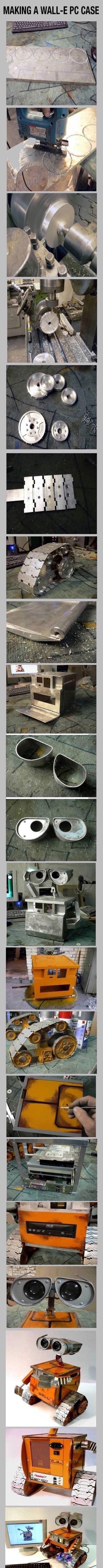 MAKING A WALL E PC CASE