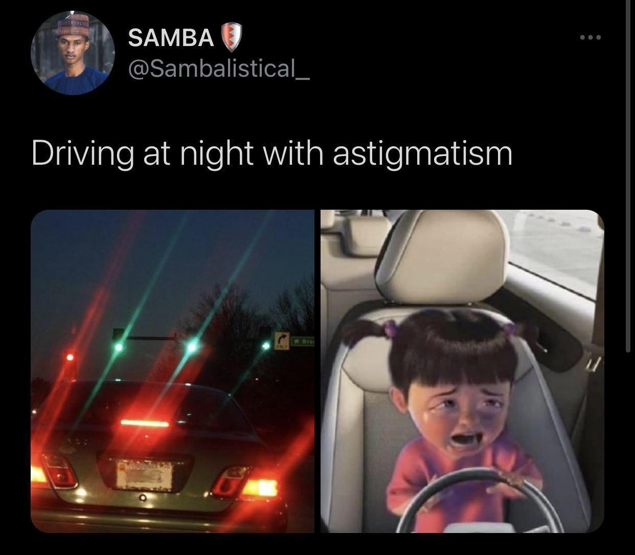 sAMBA OREIN ilo IR Driving at night with astigmatism