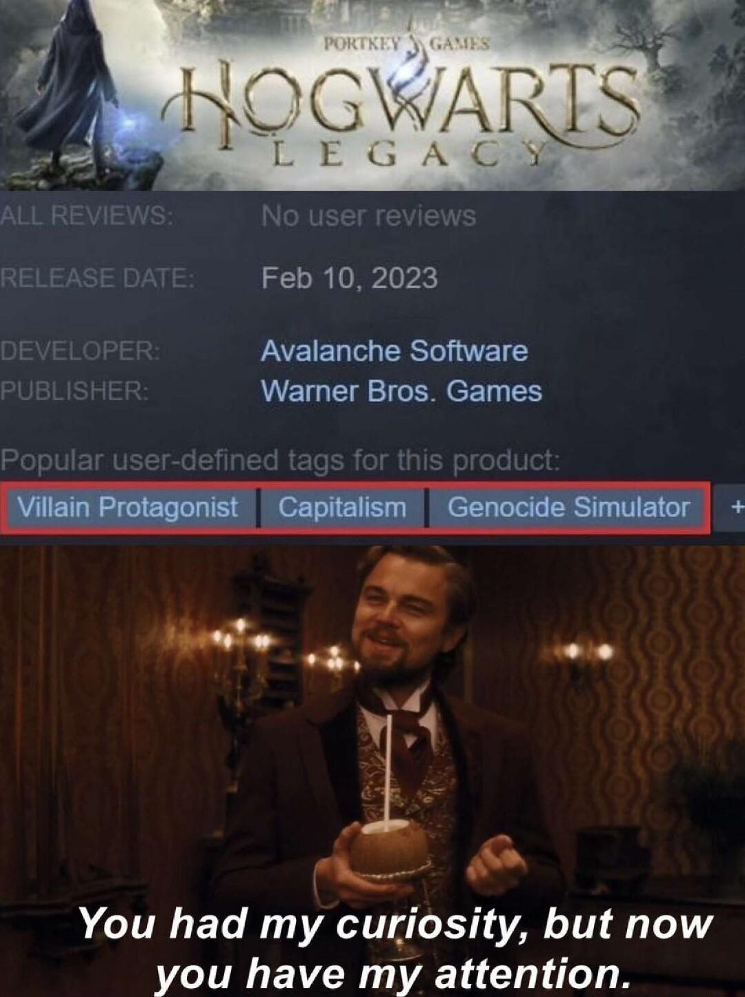 Feb 10 2023 PE Avalanche Software E Warner Bros Games You had my curiosity but now you have my attention
