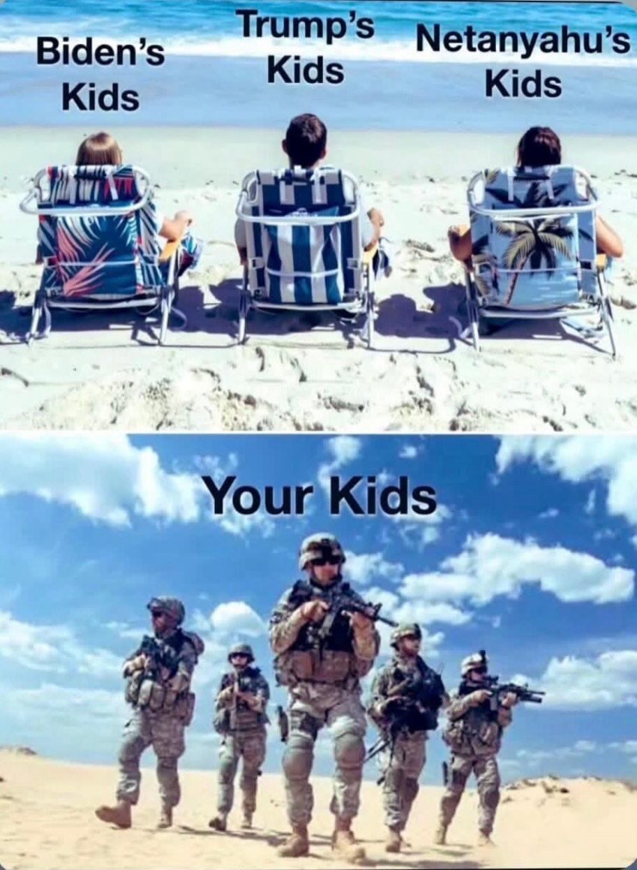 Biden's Kids
Trump's Kids
Netanyahu's Kids
Your Kids