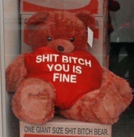 ONE GIANT SIZE SHIT BITCH BEAR