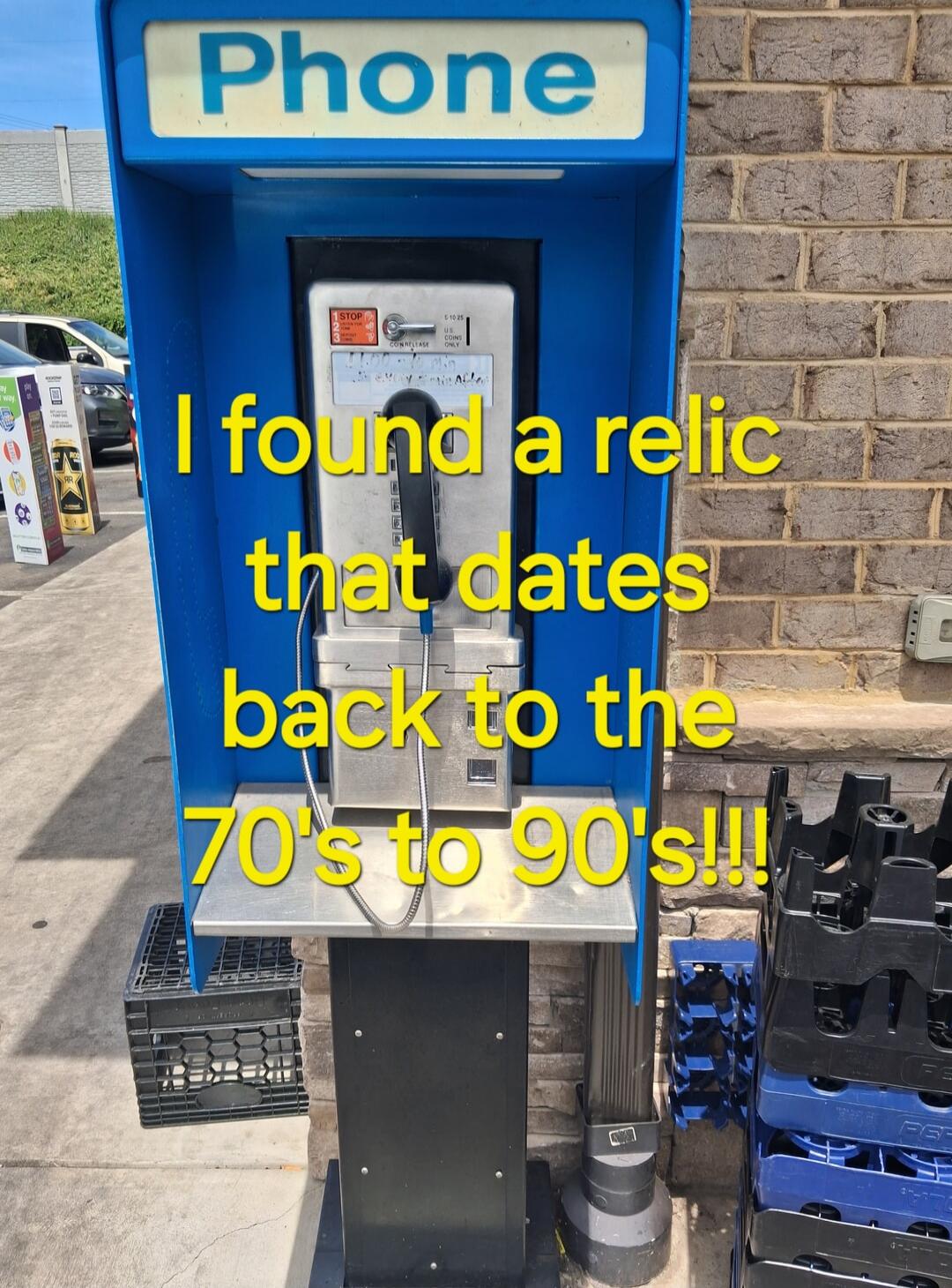 Phone. I found a relic that dates back to the 70's to 90's!!!