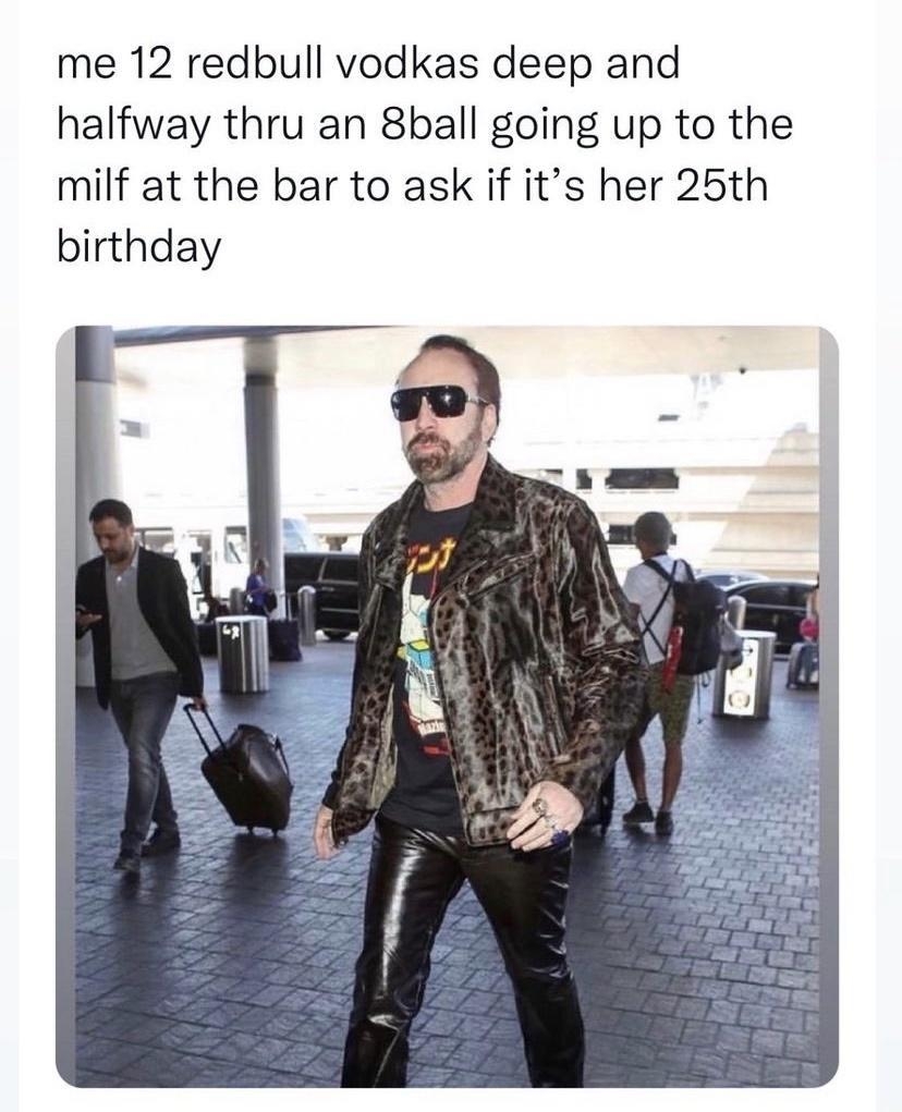 bambi follow_bambi me 12 redbull vodkas deep and halfway thru an 8ball going up to the milf at the bar to ask if its her 25th birthday 603 PM 81322 Tw itter for iPhone