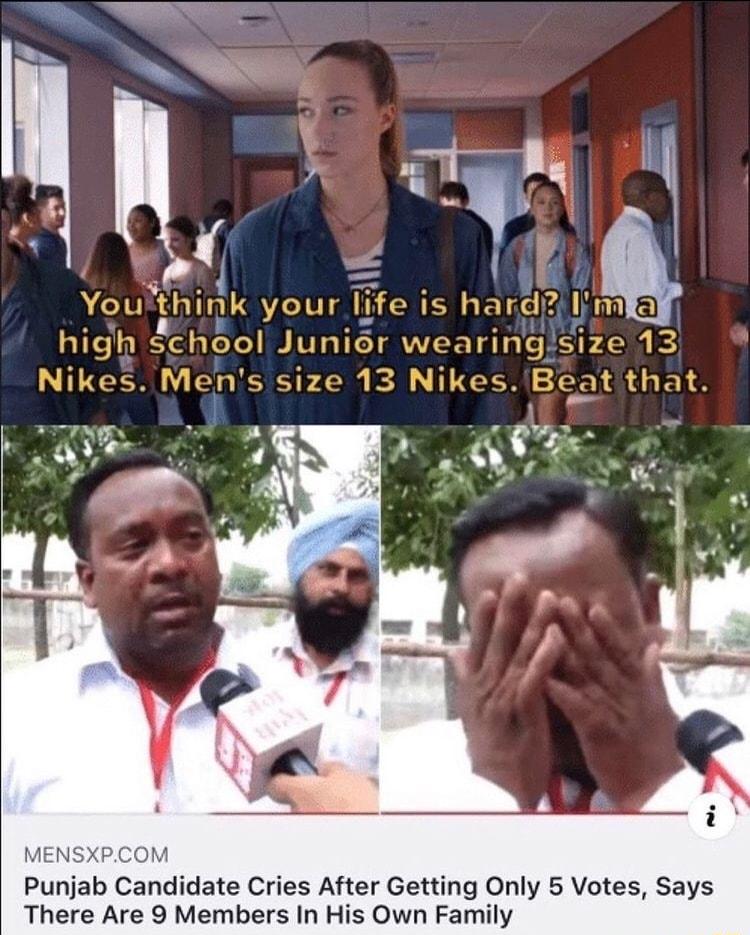 MENSXPCOM Punjab Candidate Cries After Getting Only 5 Votes Says There Are 9 Members In His Own Family