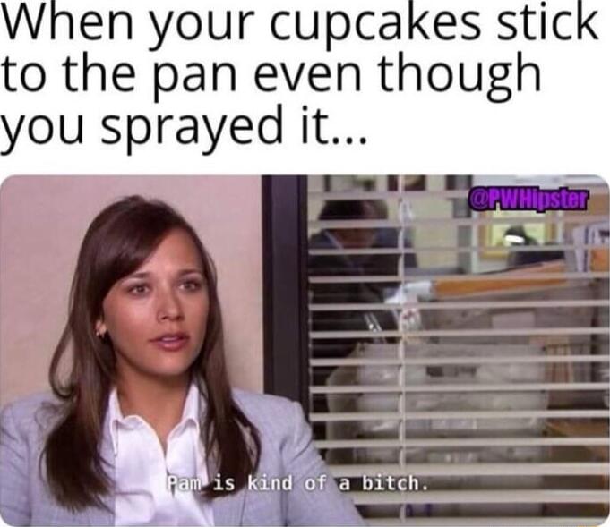 en your cupcakes stic to the pan even though you sprayed it s y A e is _KAndRofa bitch L