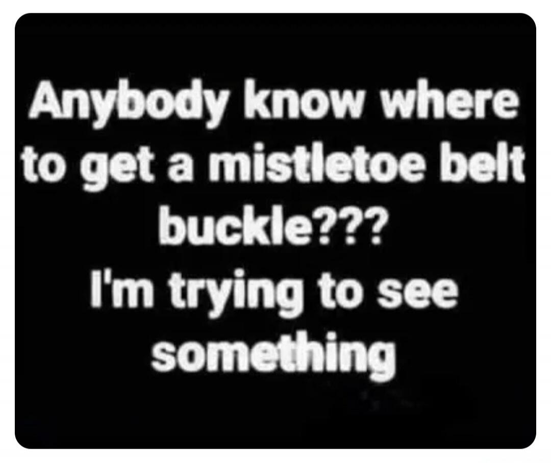 Anybody know where to get a mistletoe belt buckle??? I'm trying to see something