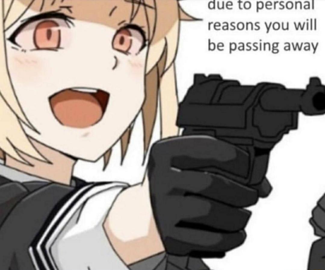 due 1o personail reasons you will be passing away