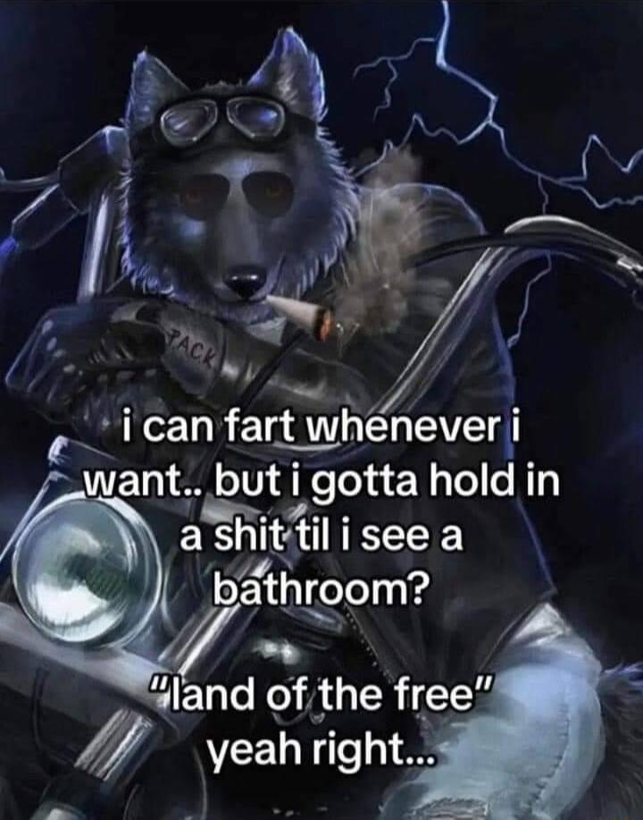 TSR e o i p S 4 m 4 N 7 hrlay A W P icanfartwhneveri want but i gotta hold in a Shlttl R CE bathom wland of the free yeah rlght