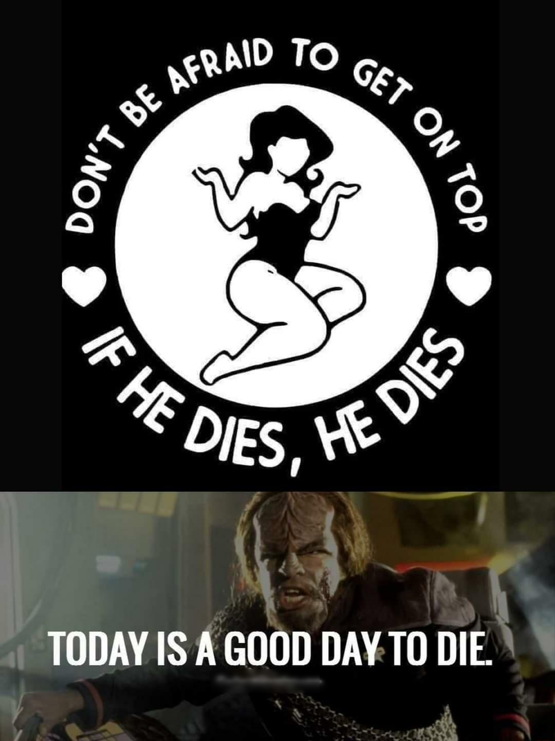 YA o TODAY IS A GOOD DAY T0 DIE
