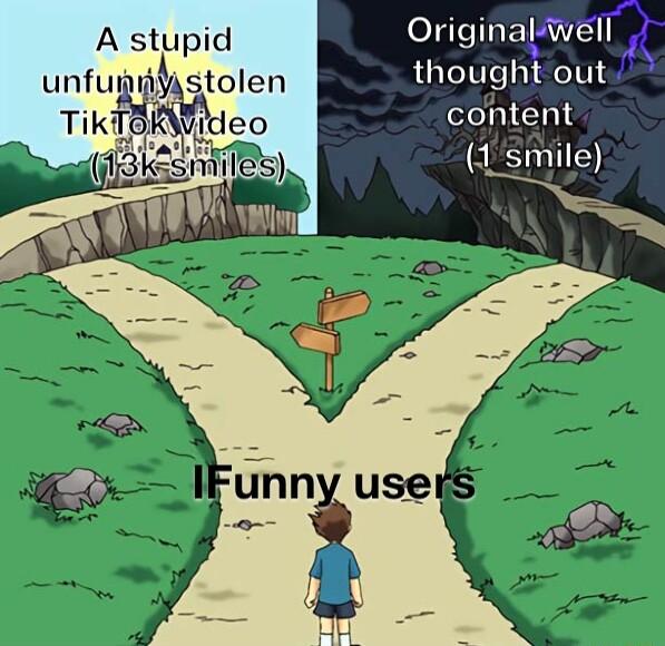 A stupid Original well thought out content Asmile