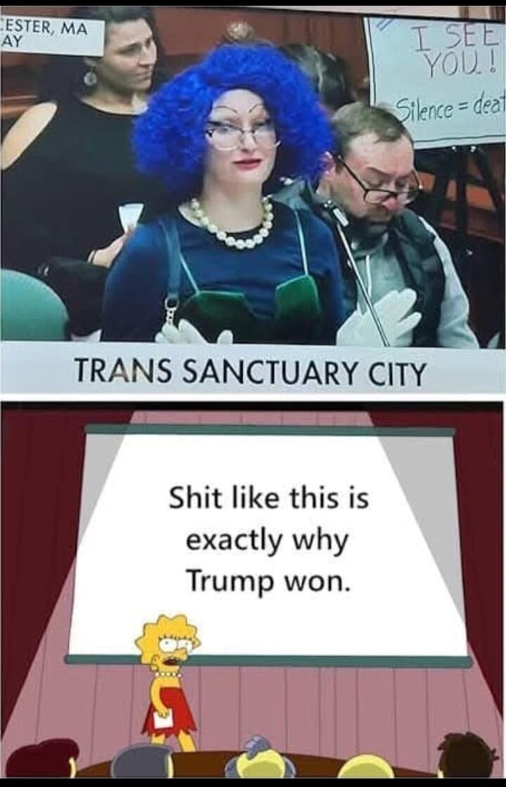 TRANS SANCTUARY CITY Shit like this is exactly why Trump won