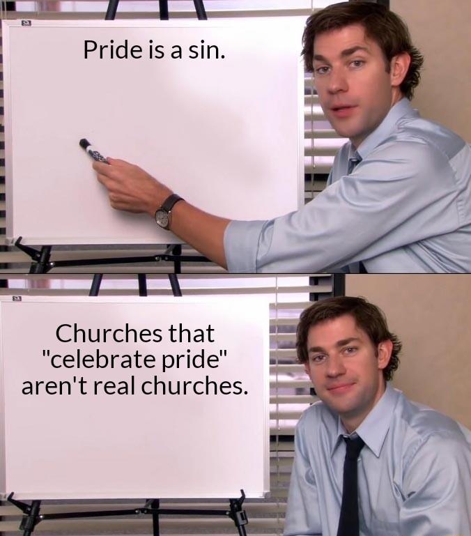 Churches that celebrate pride arent real churches