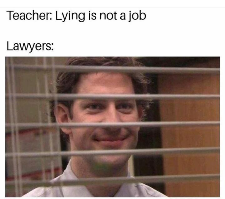 Teacher Lying is not a job Lawyers