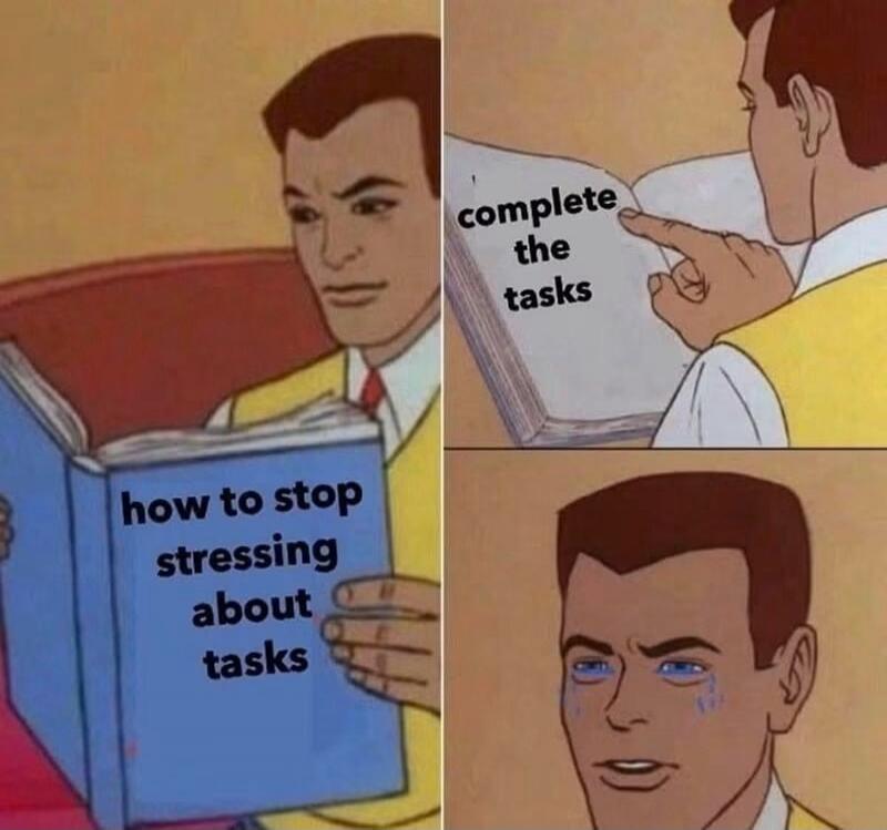how to stop stressing about tasks complete the tasks