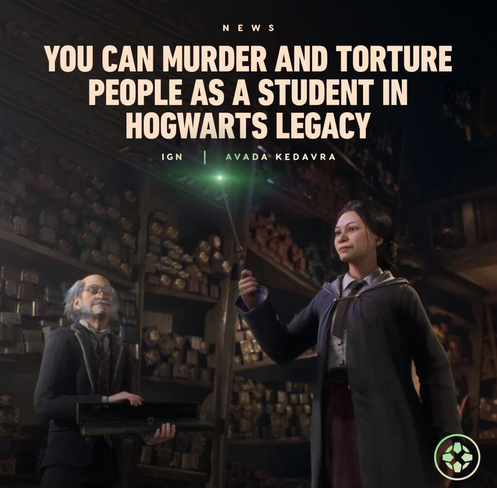 YOU CAN MURDER AND TORTURE PEOPLE AS A STUDENT IN HOGHWARTS LEGACY