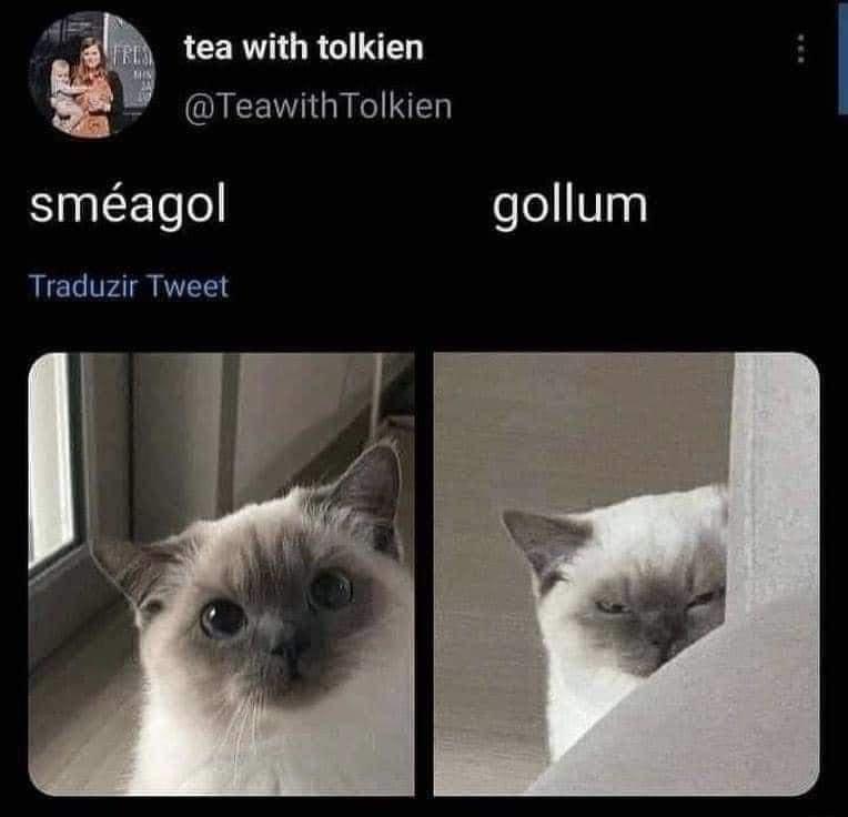 tea with tolkien TeawithTolkien smagol gollum Traduzir Tweet