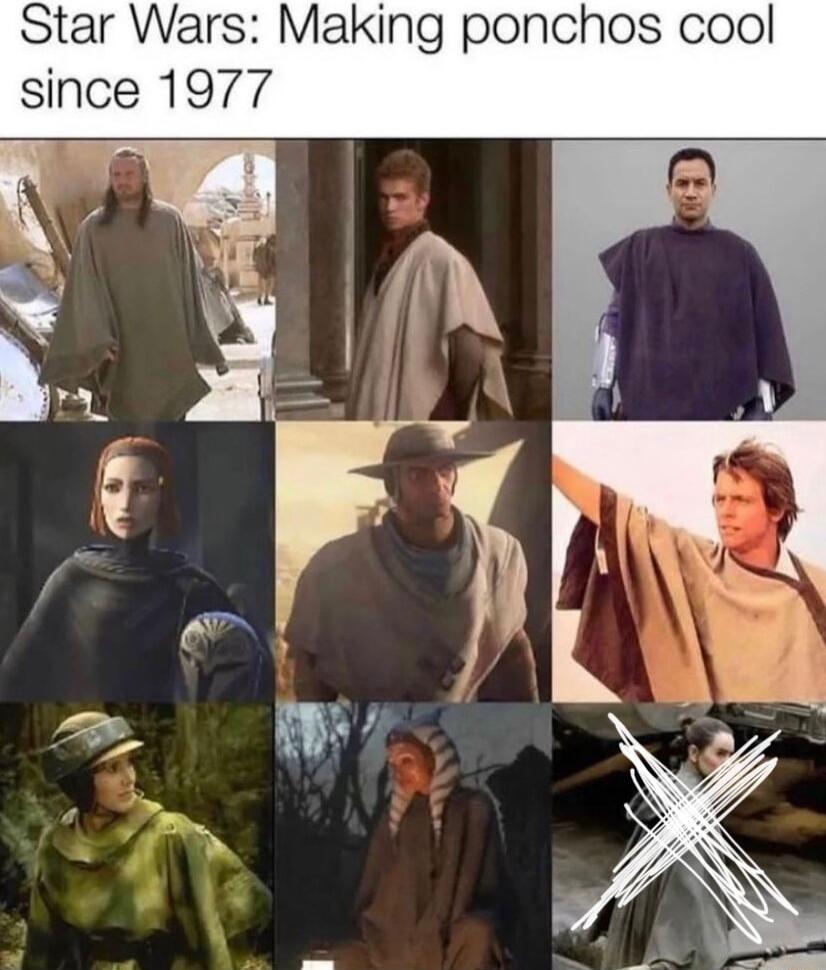 Star Wars ing ponchos cool since 1977