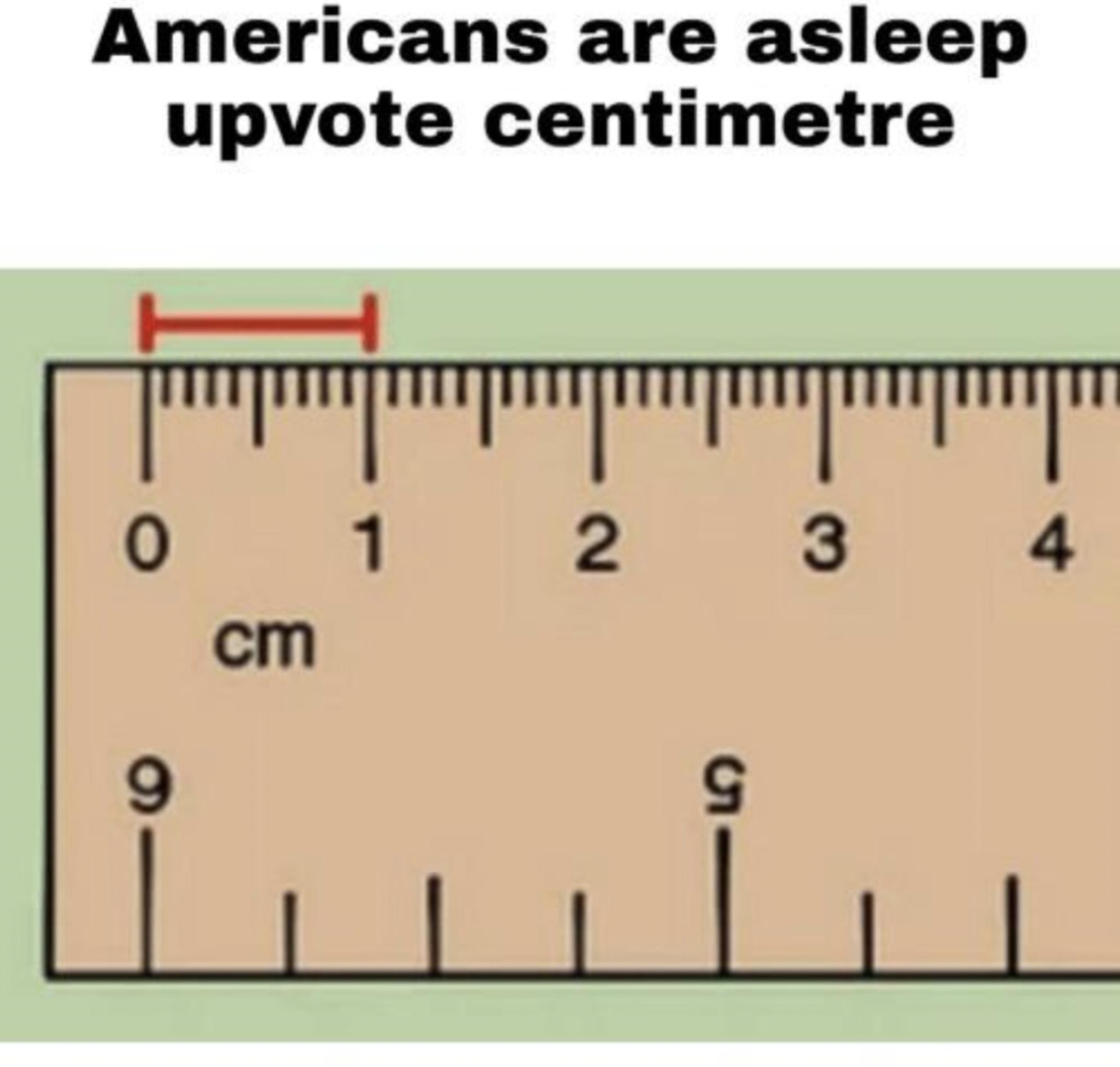 Americans are asleep upvote centimetre