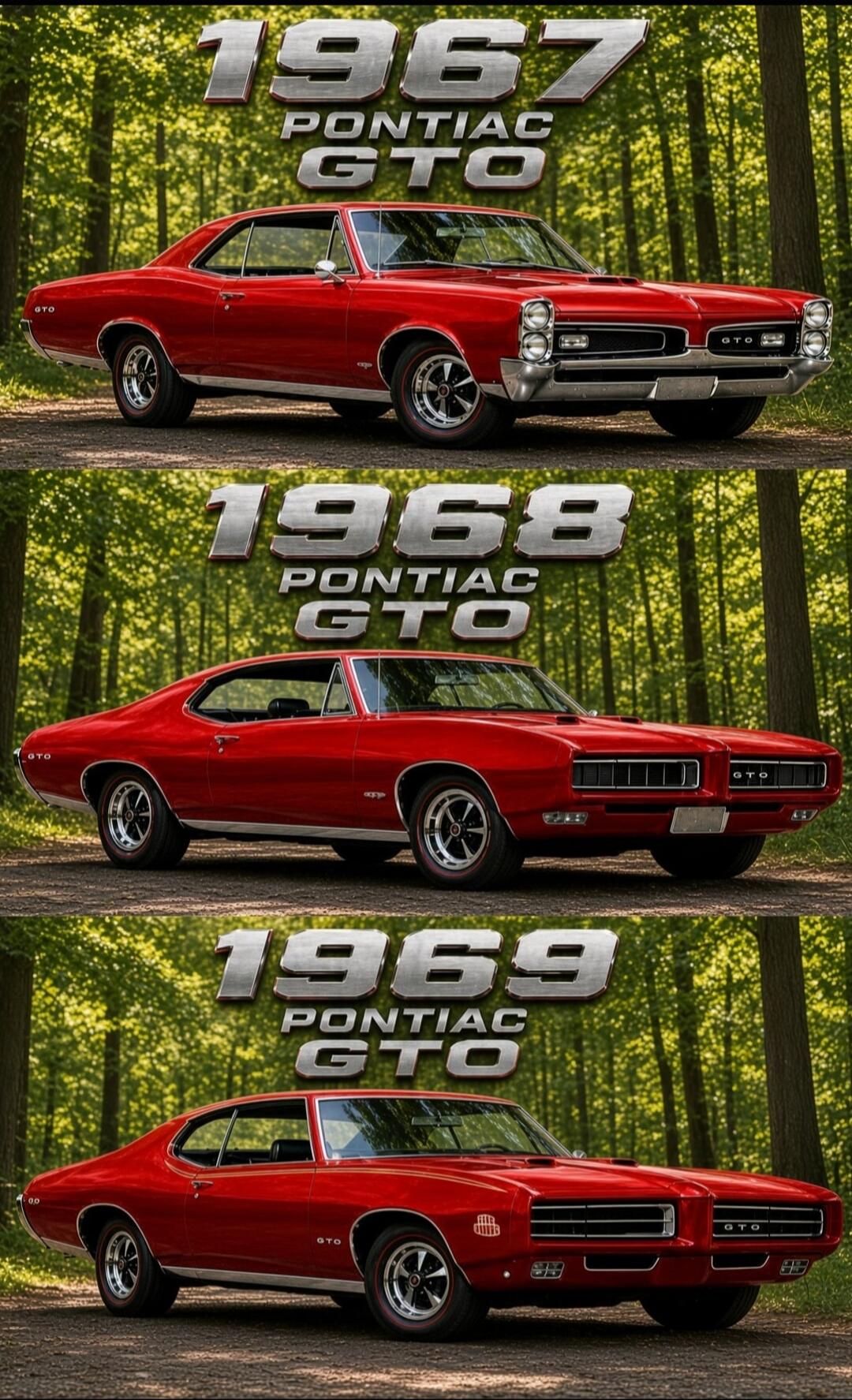 1967 Pontiac GTO, 1968 Pontiac GTO, 1969 Pontiac GTO