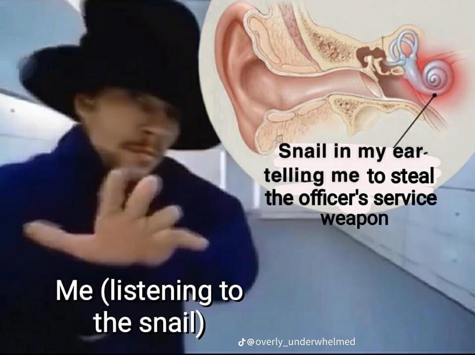 telling me to steal the officers service Weapon JK