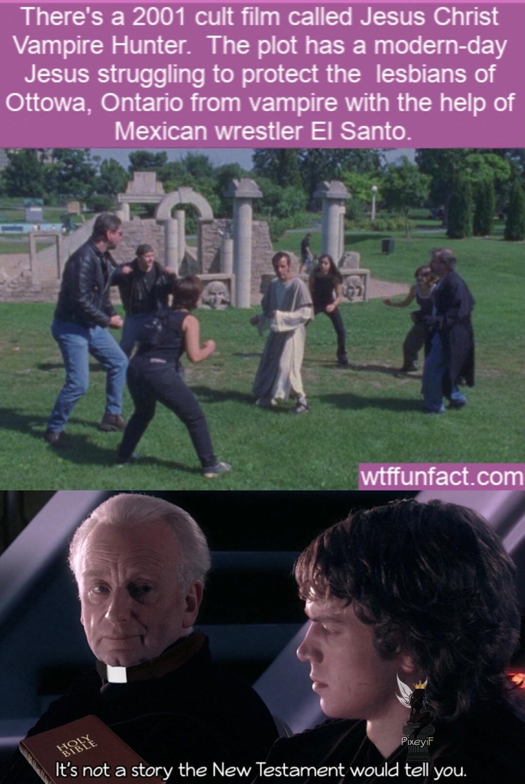 i Its not a story the New Testament would tell you