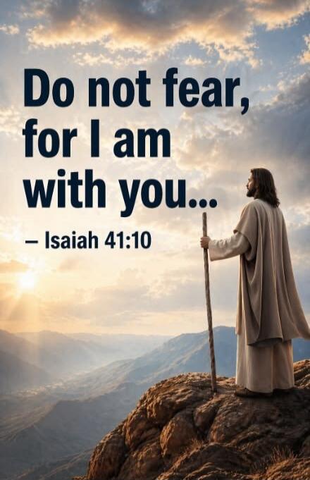 Do not fear, for I am with you... - Isaiah 41:10
