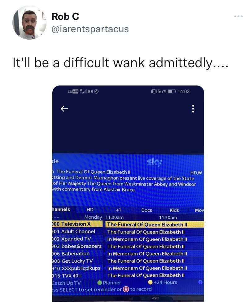 RobC iarentspartacus Itll be a difficult wank admittedly e o tarBruce