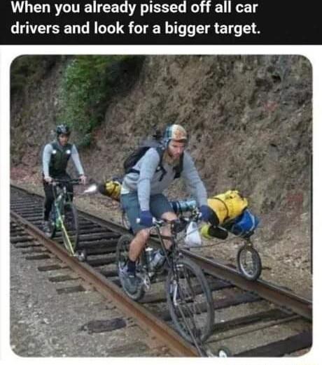 When you already pissed off all car drivers and look for a bigger target