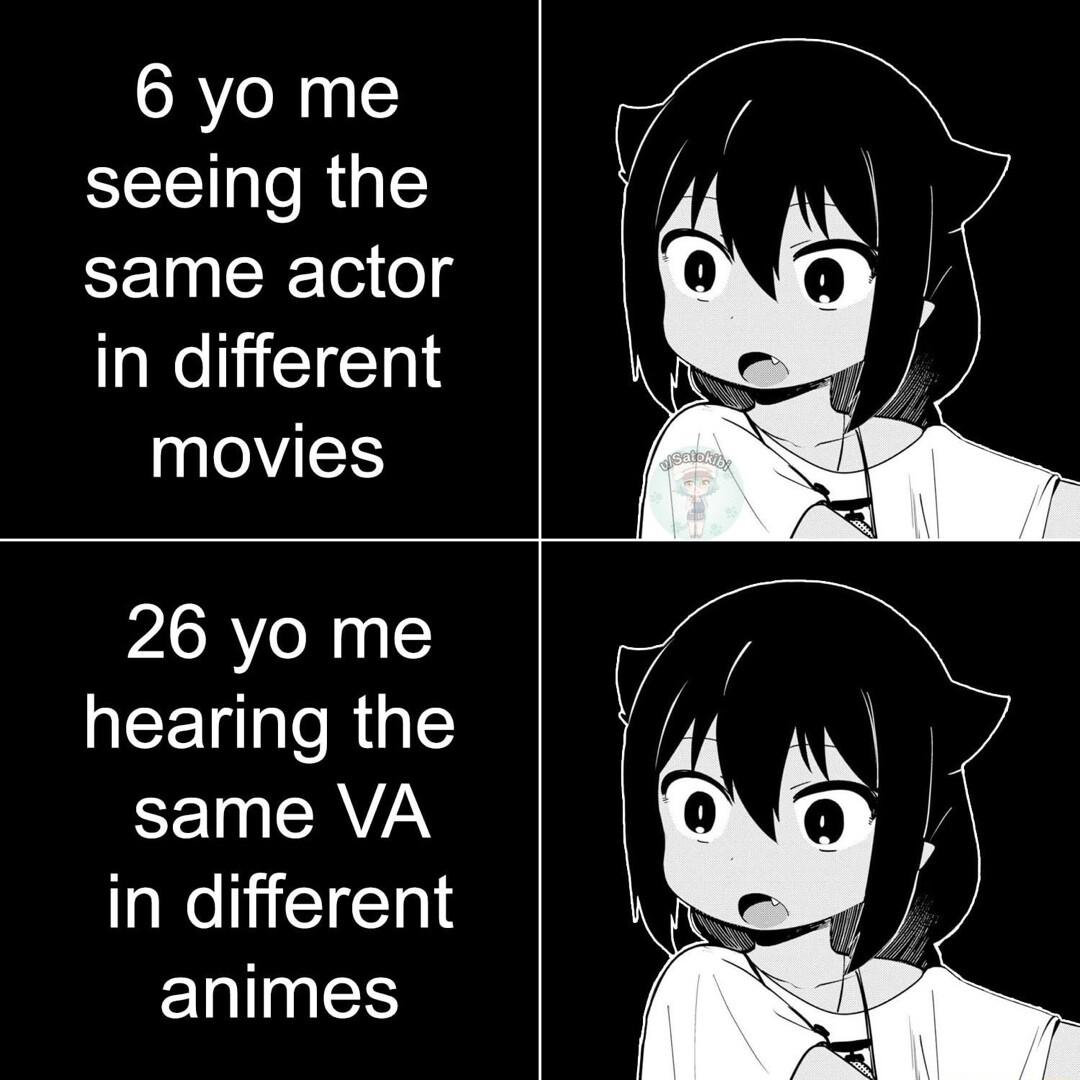 6 yo me seeing the same actor in different NV 26 yo me EERTeR L FEINCAVN in different ERlNES