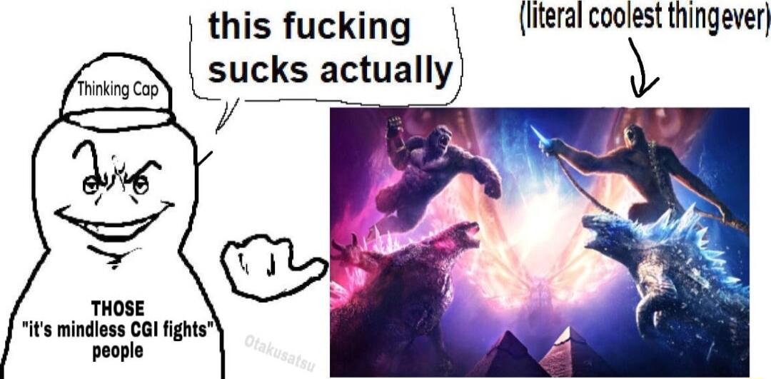 sucks actually this fucking Iteral coolest thingever Y THOSE its mindiess Cal fights people