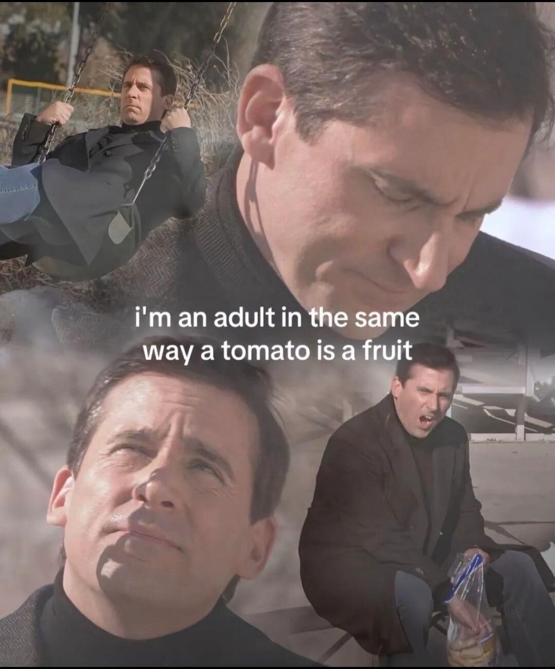 i'm an adult in the same way a tomato is a fruit