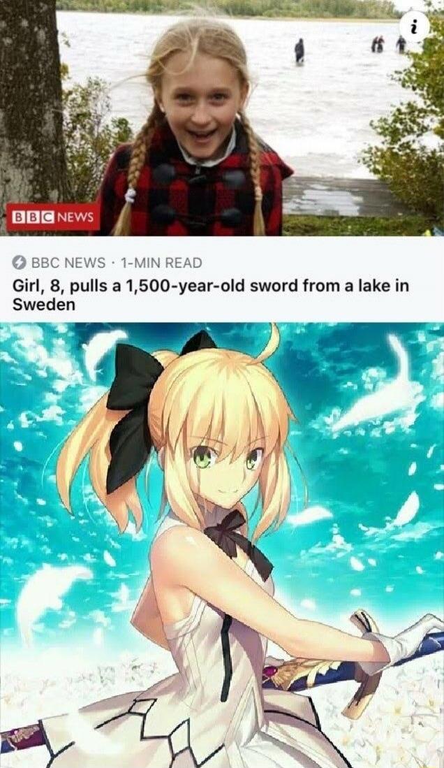 Girl, 8, pulls a 1,500-year-old sword from a lake in Sweden