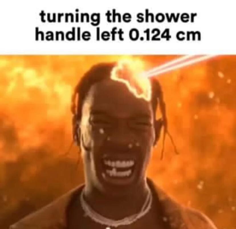 turning the shower handle left 0124 cm