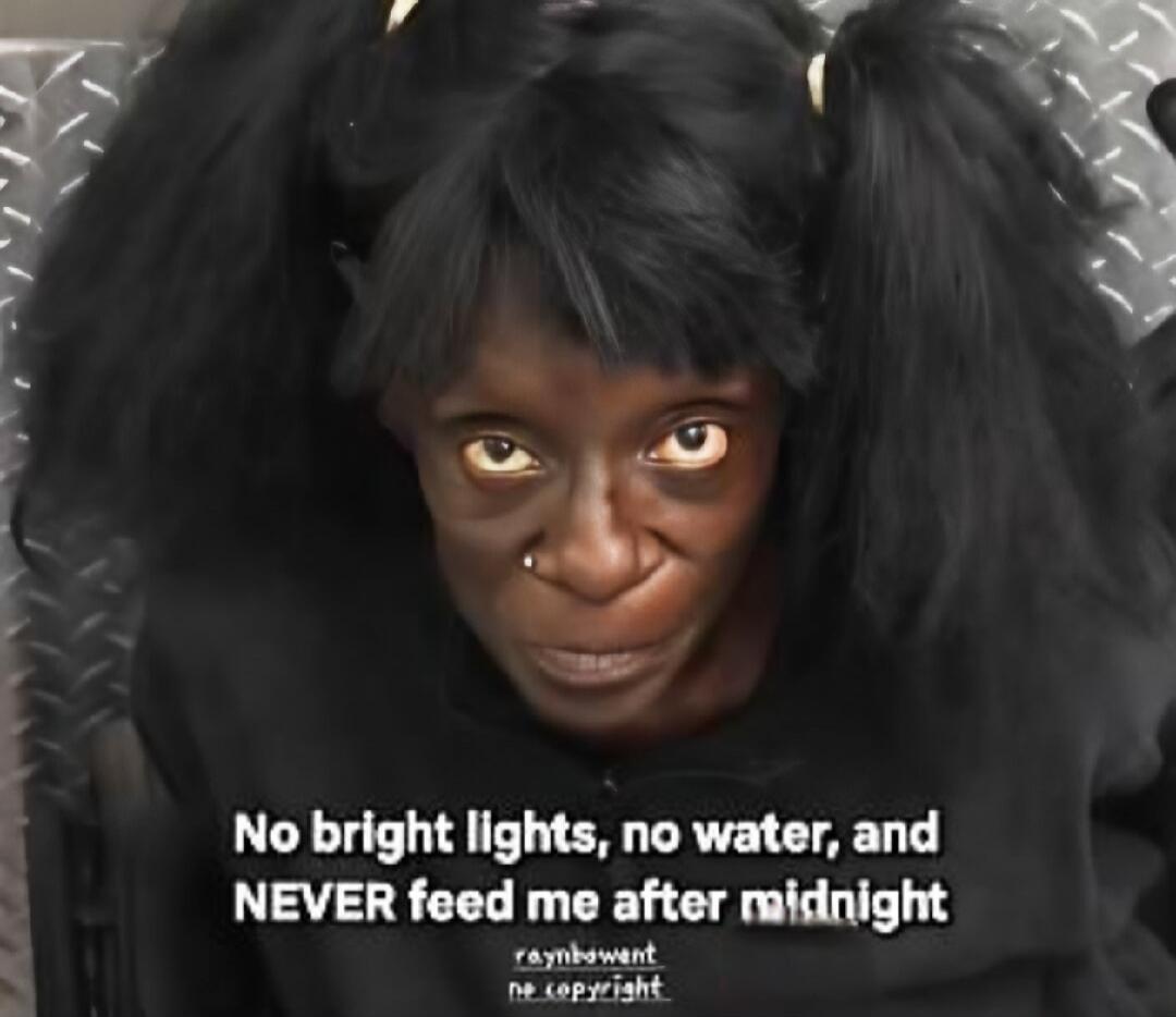 No bright lights, no water, and NEVER feed me after midnight