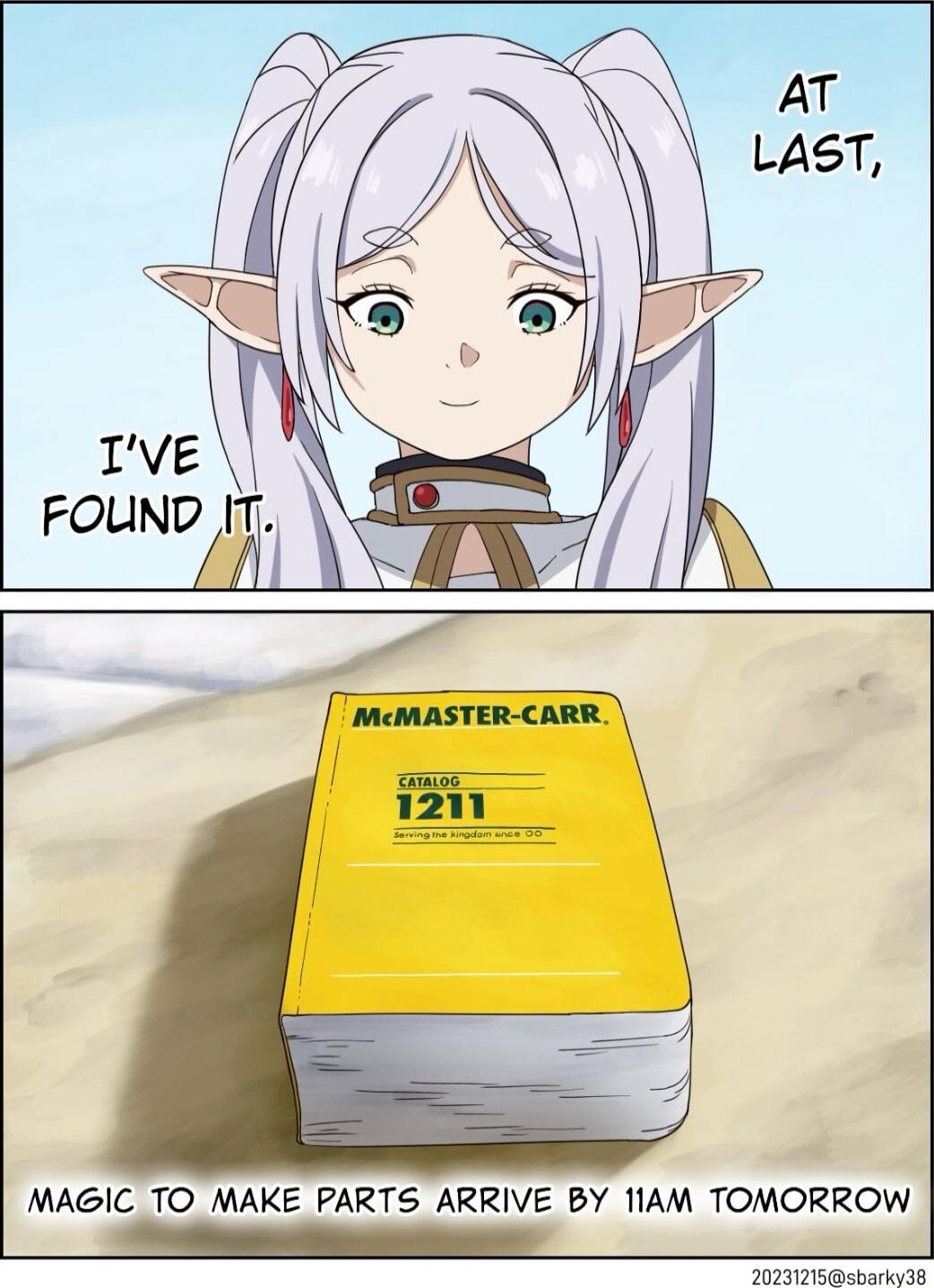 MAGIC TO MAKE PARTS ARRIVE BY 1AM TOMORROW prmr