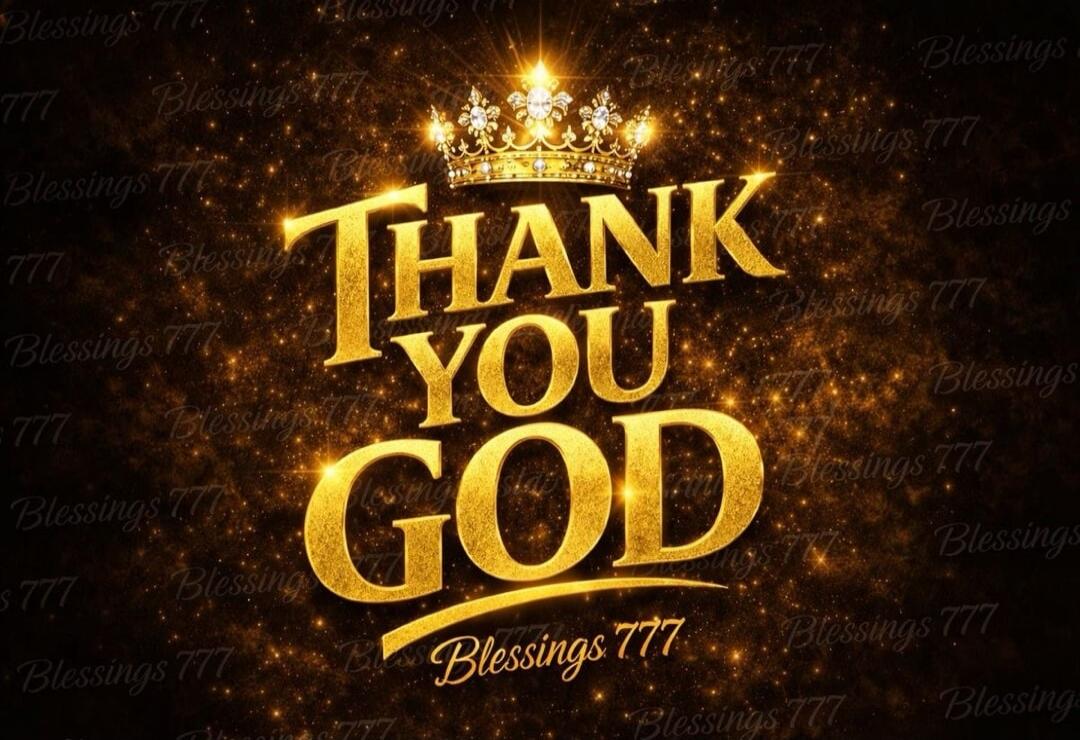 THANK YOU GOD Blessings 777