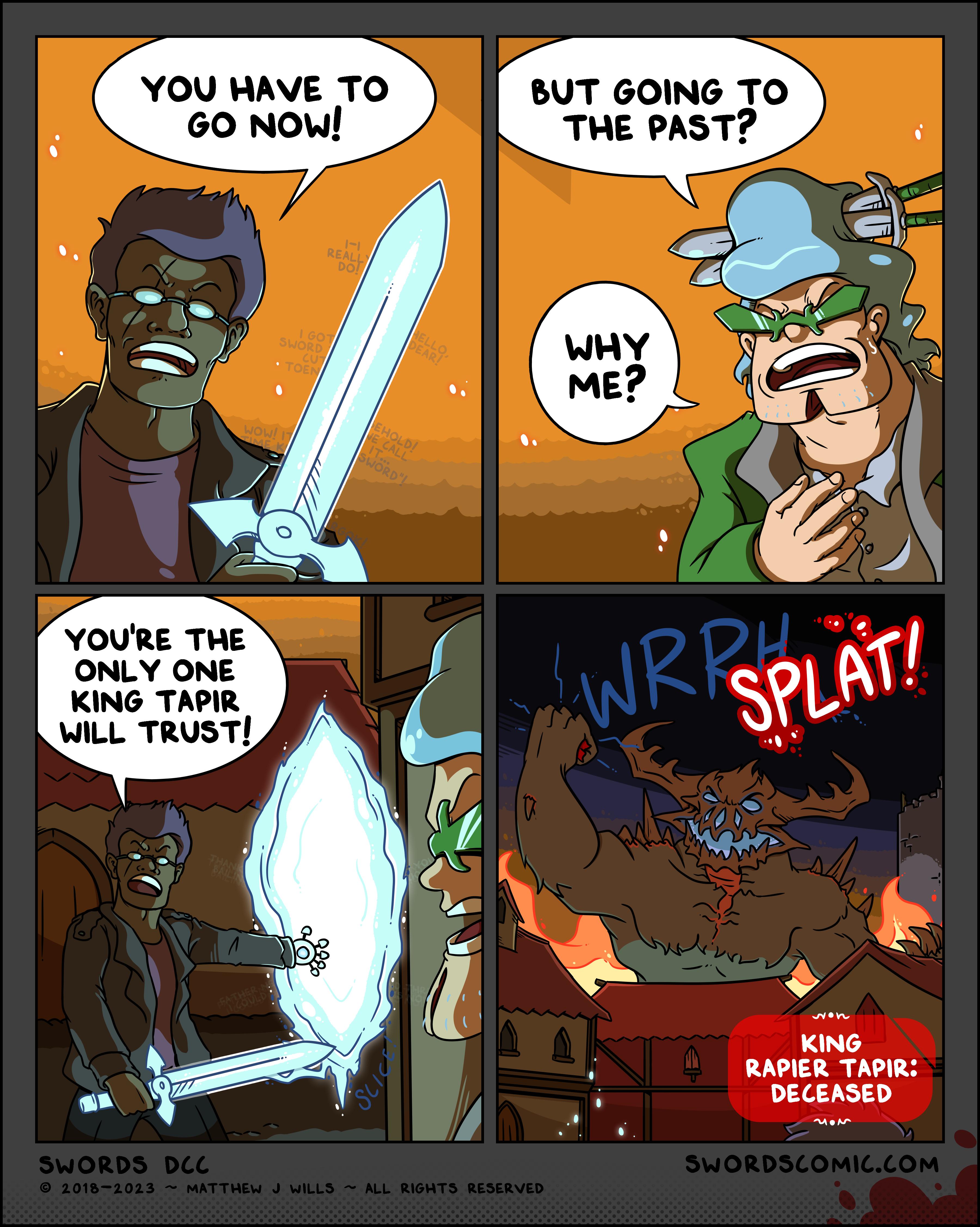 YOV HAVE TO 8UT GOING TO 60 Now YOURE THE ONLY ONE KING TAPIR WILL TRUST KING RAPIER TAPIR DECEASED 1 i Bt