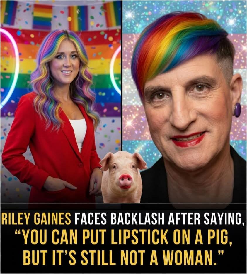 RILEY GAINES FACES BACKLASH AFTER SAYING, 