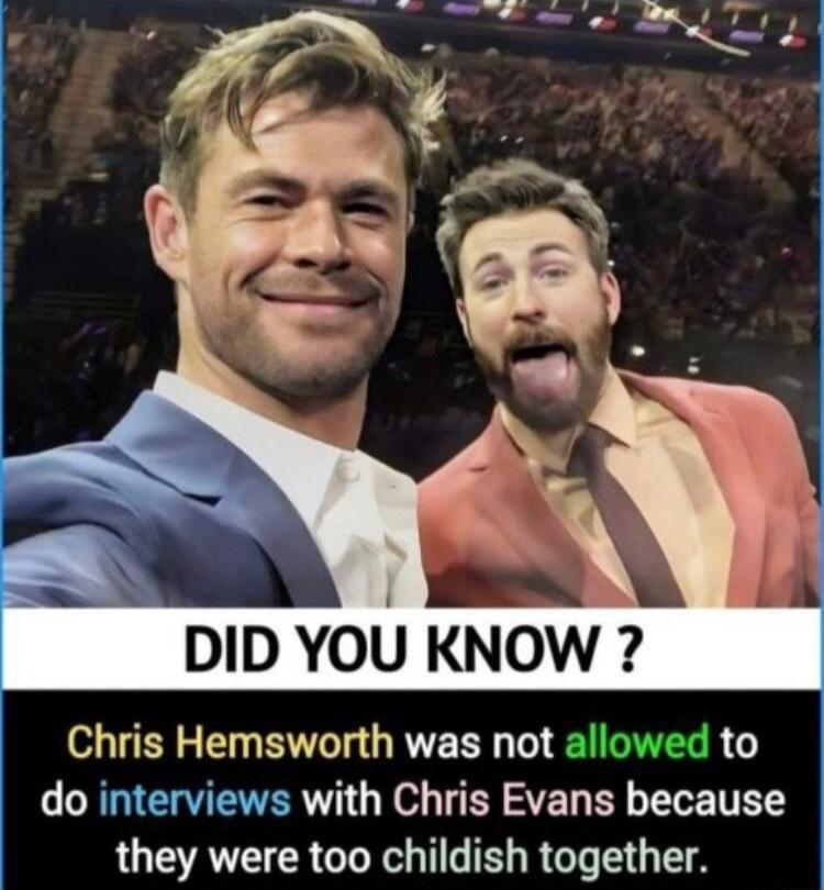 DID YOU KNOW o R T B GRTE R T S to R CRENERT W o ST Y ELE TR they were too childish together