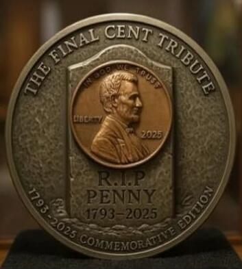 THE FINAL CENT TRIBUTE
R.I.P PENNY
1793-2025
COMMEMORATIVE EDITION